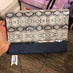 Snake Skin Cruise Club Purse
